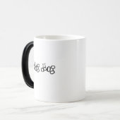 Bulldogge-Kopf Morphing Keramik Tasse (Vorderseite Links)