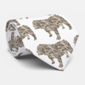 Bulldogge Krawatte (Gerollt)