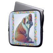 Bulldogge Laptopschutzhülle (Vorderseite Links)