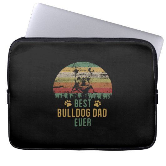 Bulldogge Laptopschutzhülle (Vorderseite)