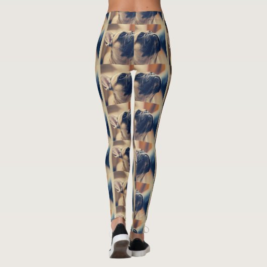 Bulldogge Leggings (Rückseite)