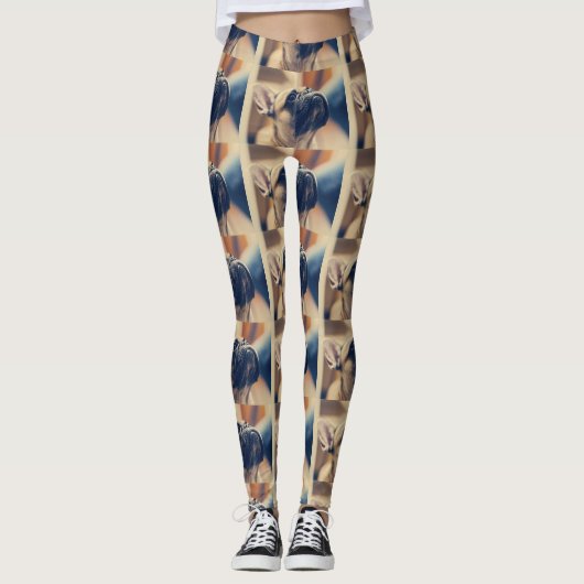 Bulldogge Leggings (Vorderseite)