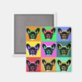 Bulldogge Magnet (Vorderseite/Rückseite)