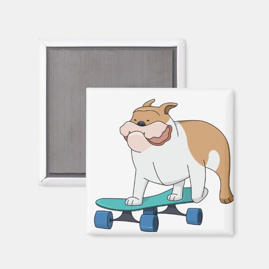 Bulldogge Magnet (Vorderseite/Rückseite)