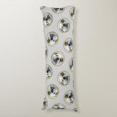 Bulldogge Malerei Rot und Weiß Englische Haustiere Seitenschläferkissen (Vorderseite Vertikal)