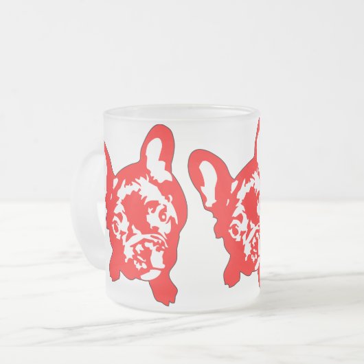 Bulldogge Mattglastasse (Vorderseite Links)