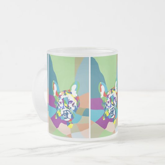 Bulldogge Mattglastasse (Vorderseite Links)