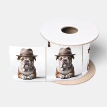 Bulldogge mit Fedora-Hut