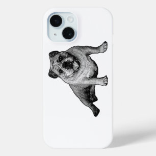 Bulldogge mit kühnen Manga-Punkt-Details Case-Mate iPhone Hülle