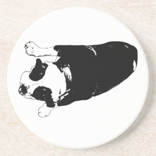 Bulldogge mit mutiger Persönlichkeit Getränkeuntersetzer