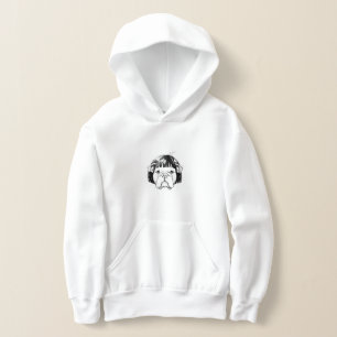 Bulldogge mit Perücke (Stil 8) Fine Art Hoodie