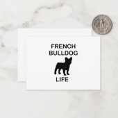 Bulldogge Mitteilungskarte (Vorderseite/Rückseite Beispiel)