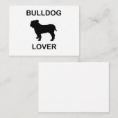 Bulldogge Mitteilungskarte (Vorne/Hinten)