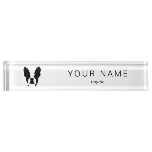 Bulldogge Namensplakette (Vorderseite)