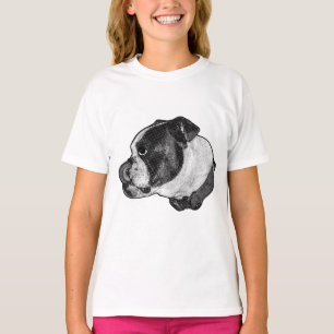 Bulldogge Nase-Leck-Shirt T-Shirt