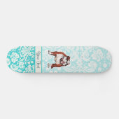 Bulldogge; Niedlich Skateboard (Horizontal)