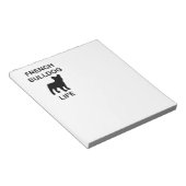 Bulldogge Notizblock (angewinkelt)