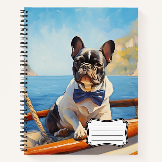 Bulldogge Notizblock (Vorderseite)