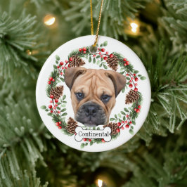 Bulldogge Personalisiert Keramik Ornament