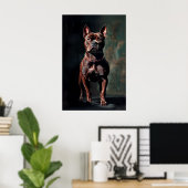 Bulldogge Poster (Heimbüro)