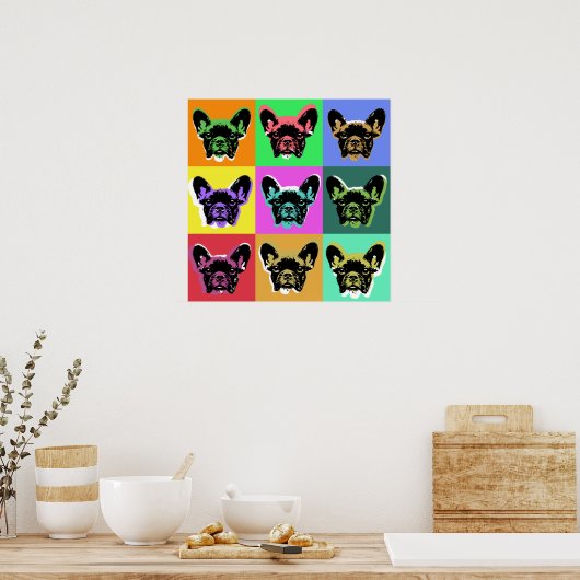 Bulldogge Poster (Küche)