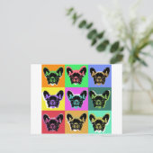 Bulldogge Postkarte (Stehend Vorderseite)