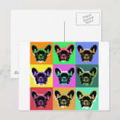 Bulldogge Postkarte (Vorne/Hinten)