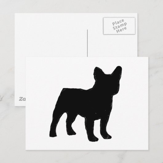 Bulldogge Postkarte (Vorne/Hinten)