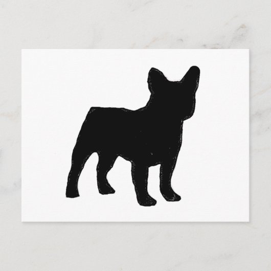 Bulldogge Postkarte (Vorderseite)