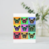 Bulldogge Postkarte (Stehend Vorderseite)