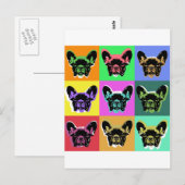 Bulldogge Postkarte (Vorne/Hinten)