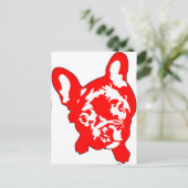 Bulldogge Postkarte (Stehend Vorderseite)