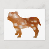 Bulldogge Postkarte (Vorderseite)