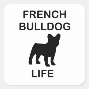 Bulldogge Quadratischer Aufkleber