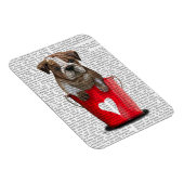 Bulldogge Rot-Liebe Magnet (Rechte Seite)