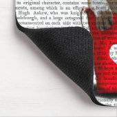 Bulldogge Rot-Liebe Mousepad (Ecke)