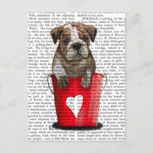 Bulldogge Rot-Liebe Postkarte
