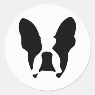 Bulldogge Runder Aufkleber