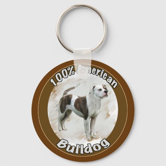 Bulldogge Schlüsselanhänger (Vorderseite)