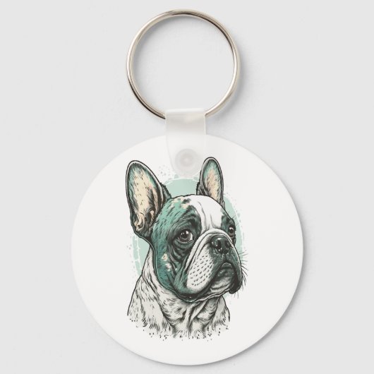 Bulldogge Schlüsselanhänger (Vorderseite)