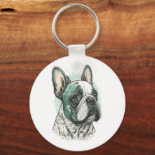 Bulldogge Schlüsselanhänger (Vorderseite)