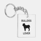Bulldogge Schlüsselanhänger (Vorderseite links)