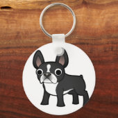 Bulldogge-Schlüsselanhänger Schlüsselanhänger (Vorderseite)