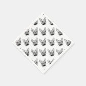 Bulldogge Serviette (Ecke)