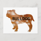 Bulldogge Silo Postkarte (Vorderseite)