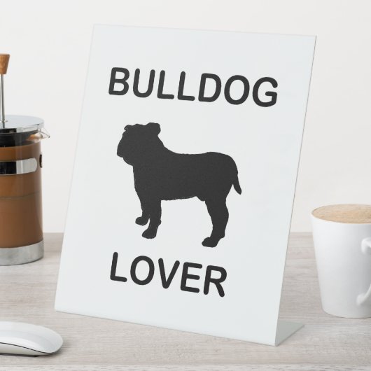 Bulldogge Sockelschild (In Situ)