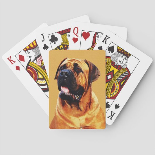 Bulldogge-Spielkarten Spielkarten (Rückseite)