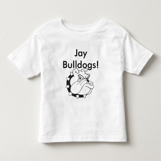 Bulldogge spürt Shirt auf (Vorderseite)
