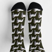 Bulldogge steht stolz socken (Oben)