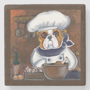 Bulldogge Steinuntersetzer